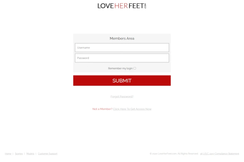 free love her feet account